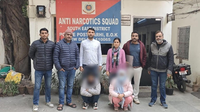 Illegal Bangladeshi Migrant and Accomplice Arrested in Delhi with Heroin Worth Rs 8 Crores Delhi heroin seizure