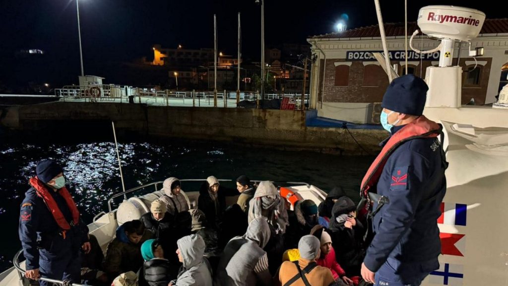 Turkish Coast Guard migrants