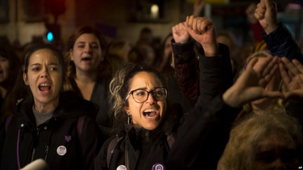 Anti-migrant protests in Spain