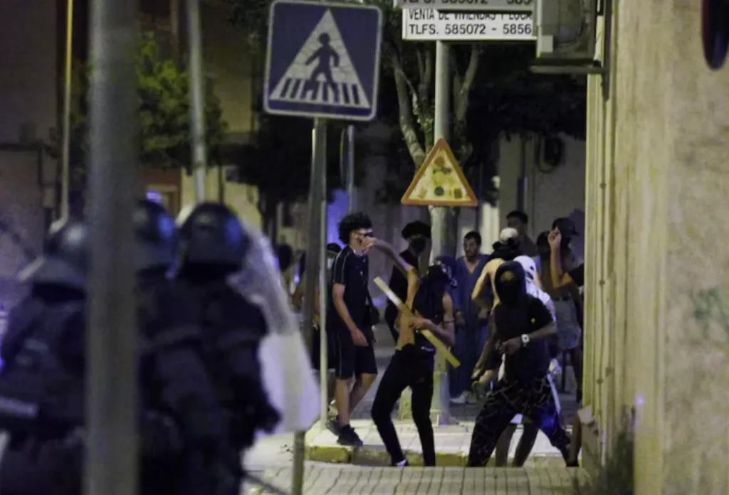Anti-migrant violence in Murcia