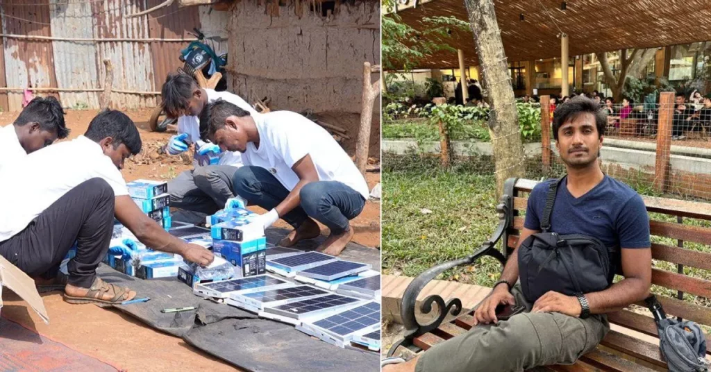 Solar lighting for migrant families