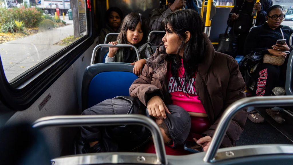 Pregnant migrant mother in US