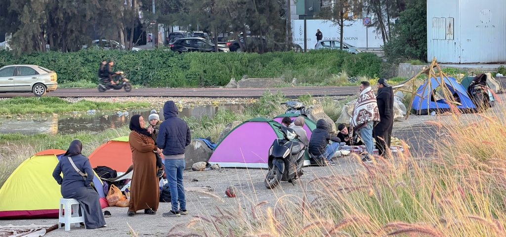 Beirut strike displaced civilians