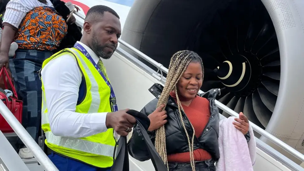 Ghanaians Evacuated From South Africa Arrive Safely in Accra Amid Immigration Protest Fears Ghanaians evacuated from South Africa