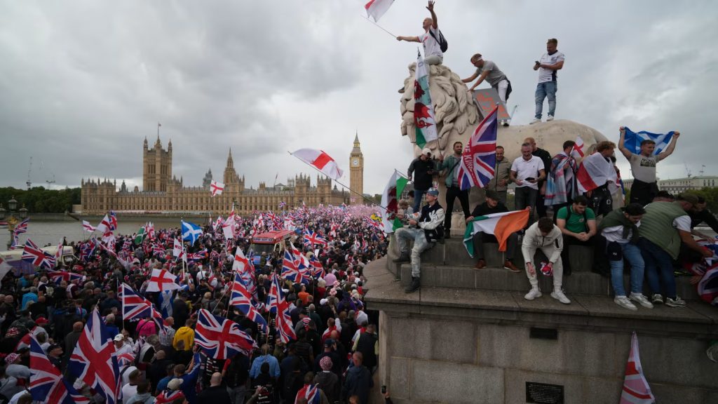 Thousands Join Anti-Immigration Rally Led by Far-Right Activist in London London anti immigration protest 2026